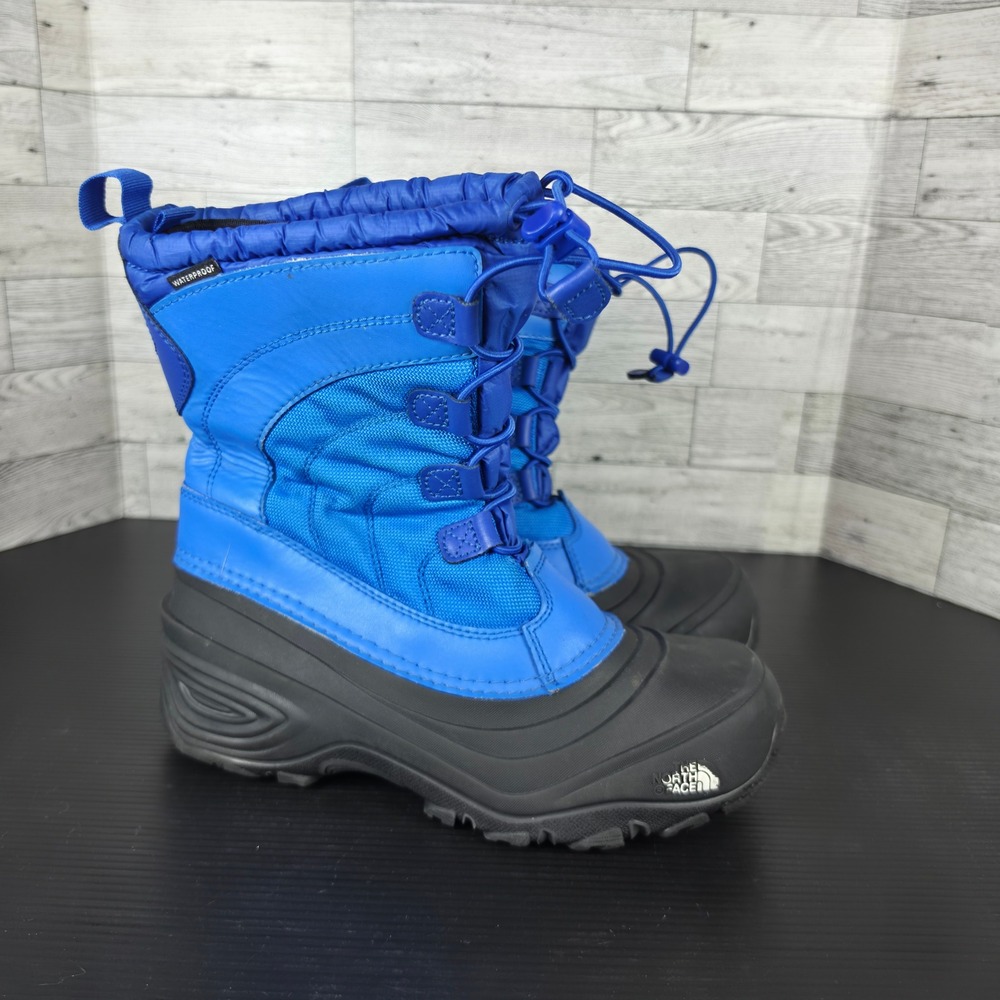 The North Face Alpenglow IV Blue Waterproof Winter Snow Boots Kids 5 NF0A2T5P